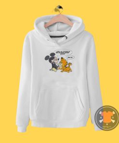 Mickey Mouse Fuck Off Garfield Hoodie