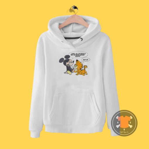 Mickey Mouse Fuck Off Garfield Hoodie