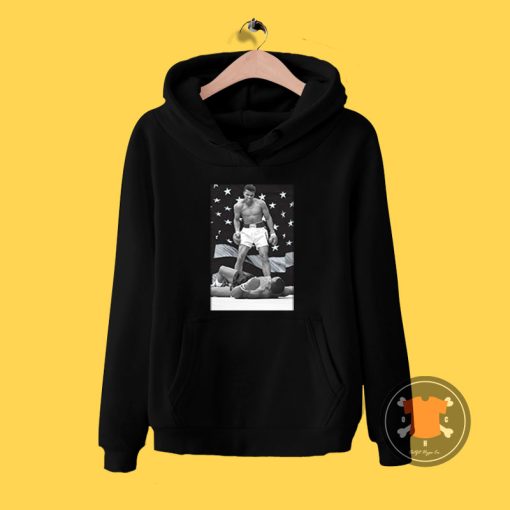 Muhammad Ali Standing Over Sonny Liston Hoodie