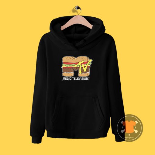 Music Television Hamburger Hoodie