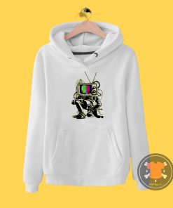 Neon Retro Tv Color Test Man Hoodie