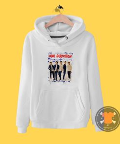 One Direction Spray Paint Blue Hoodie