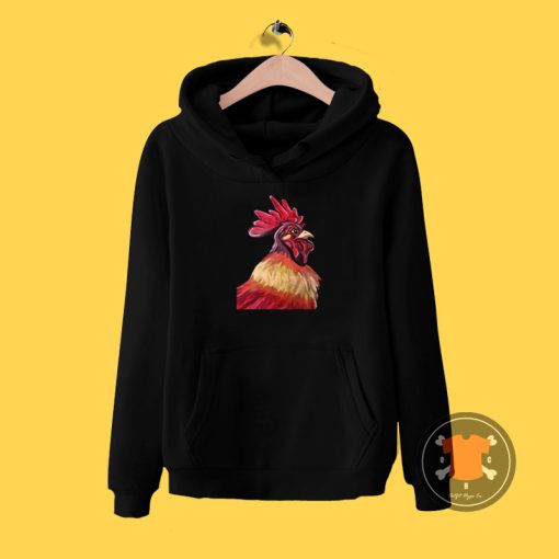 Proud Rooster Portrait Hoodie