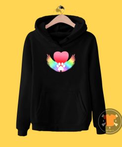 Rainbow Bridge Guardian Angel Pawprint Hoodie