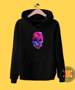 Rainbow Human Skull Hoodie