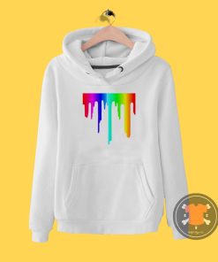 Rainbow Paint Drip Hoodie