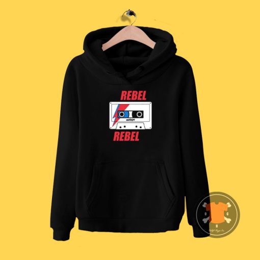 Rebel Rebel Bowie Mixtape Retro Music Hoodie