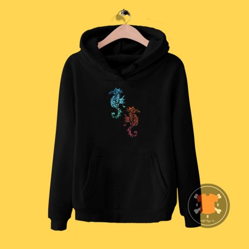 Seahorse Tattoo Duo Hoodie