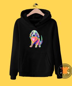 Soft Pastel Lovable Rainbow Pup Hoodie