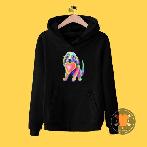 Soft Pastel Lovable Rainbow Pup Hoodie