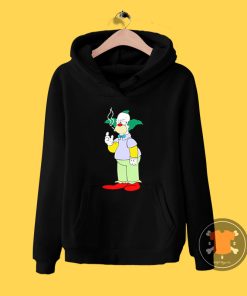 The Simpsons Krusty Clown Smoking Hoodie