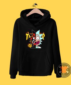 Thrasher Bape Rick Morty Hoodie