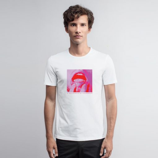 5 Seconds Of Summer Lips T Shirt mmer Lips T Shirt