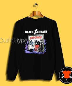 Black Sabbath Sabotage Black Sweatshirt