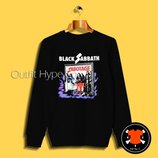 Black Sabbath Sabotage Black Sweatshirt