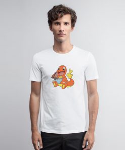 Charmander Eating Ramen T Shirt