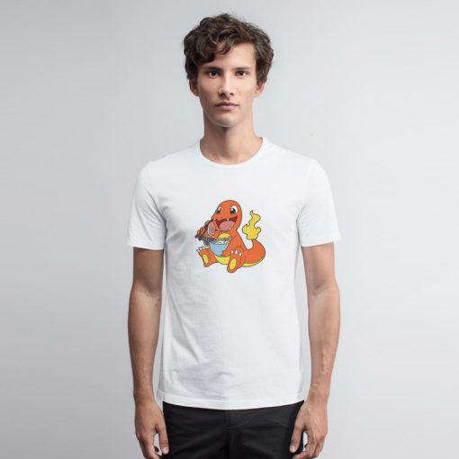 Charmander Eating Ramen T Shirt