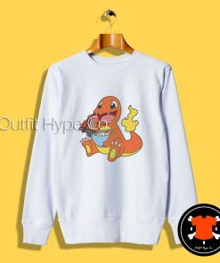 Charmander Eating Ramen Sweatshirt amen2