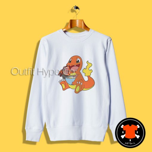 Charmander Eating Ramen Sweatshirt amen2