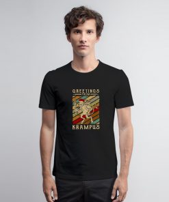 Greetings From Krampus Vintage T Shirt