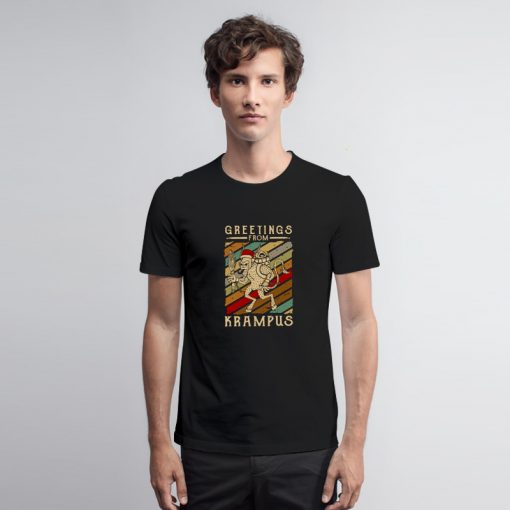 Greetings From Krampus Vintage T Shirt