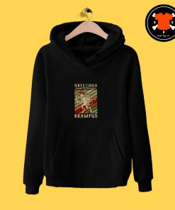 Greetings From Krampus Vintage Hoodie pus Vintage4