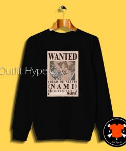 One Piece Nami Wanted Sweatshirt nted 2