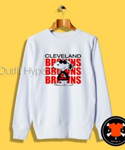 Snoopy Cleveland Browns Sweatshirt