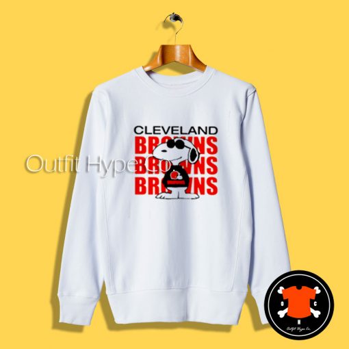 Snoopy Cleveland Browns Sweatshirt