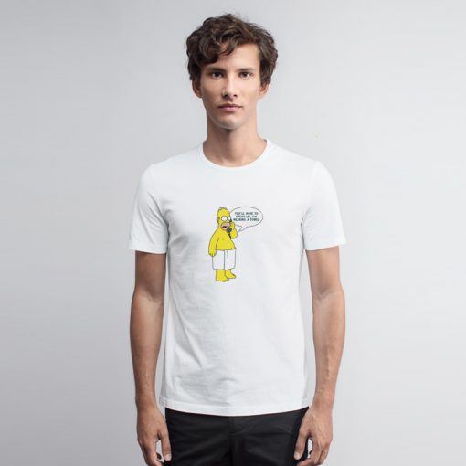 Homer Simpson Wearing Towel T Shirt