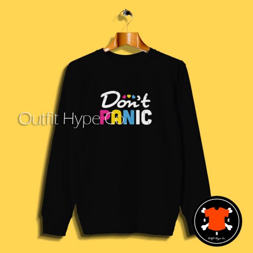 Pansexual Pride Don’t Panic Sweatshirt