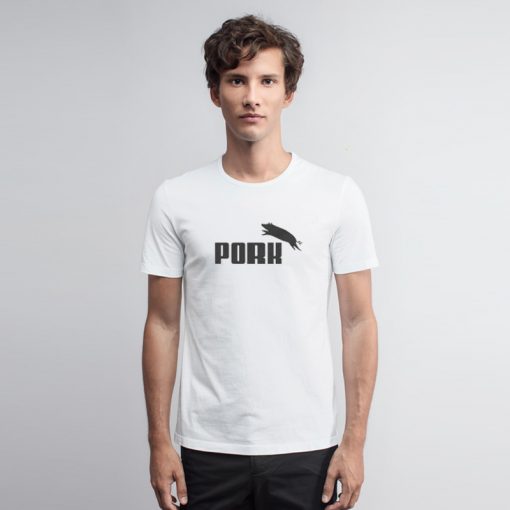 Pork Puma Parody T Shirt