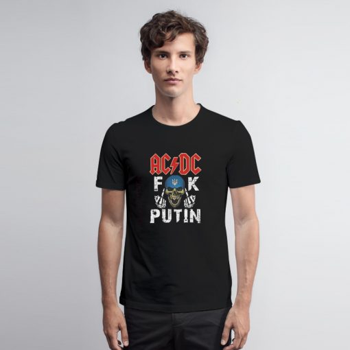 AcDc Fuck Putin T Shirt