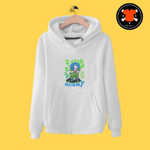 Billie Eilish Agony White Hoodie e T Shirt9