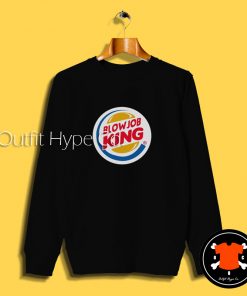 Blowjob King Logo Parody Sweatshirt