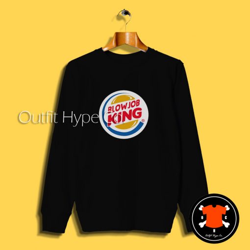 Blowjob King Logo Parody Sweatshirt