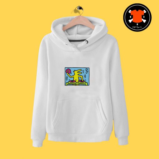 Keith Haring DJ Dog Hoodie