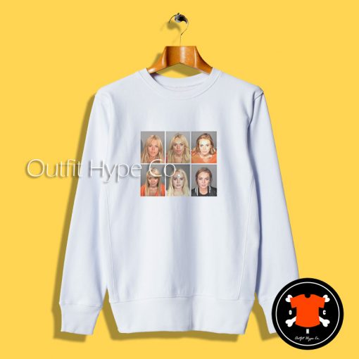 Lindsay Lohan Mugshot Sweatshirt Mugshot2