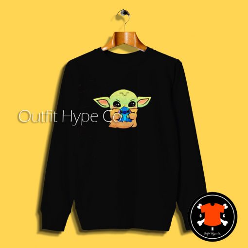 Baby Yoda Hug Stitch Sweatshirt