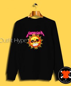 Funny Metallica Sun Skull Sweatshirtull 2