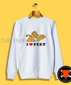 Garfield I Love Feet Sweatshirt