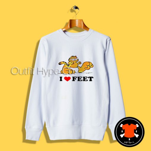 Garfield I Love Feet Sweatshirt