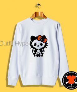 Hello Kitty Skeleton Halloween Sweatshirt