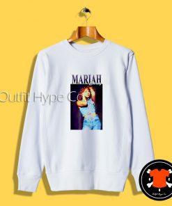 Mariah Carey In Jeans Sweatshirt