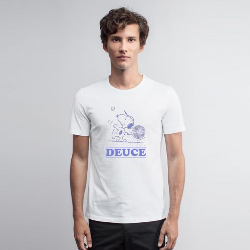 Peanuts Deuce Tennis T Shirt