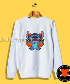 Stitch Bat Halloween Costume Sweatshirt