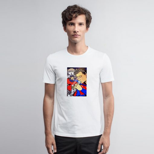 Superman Smoking Weed T Shirt