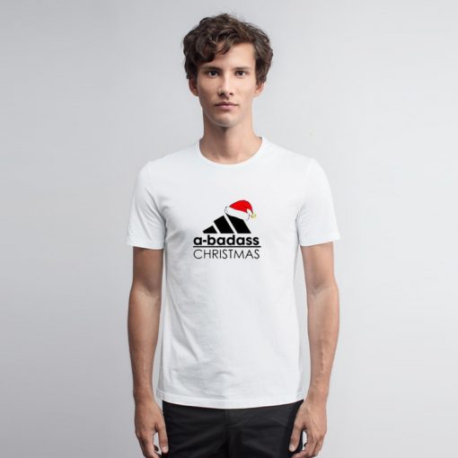 A Badass Christmas Adidas Logo T Shirt as Logo