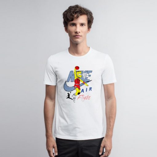 Bart Simpson NlKE AIR Flight Funny T Shirt