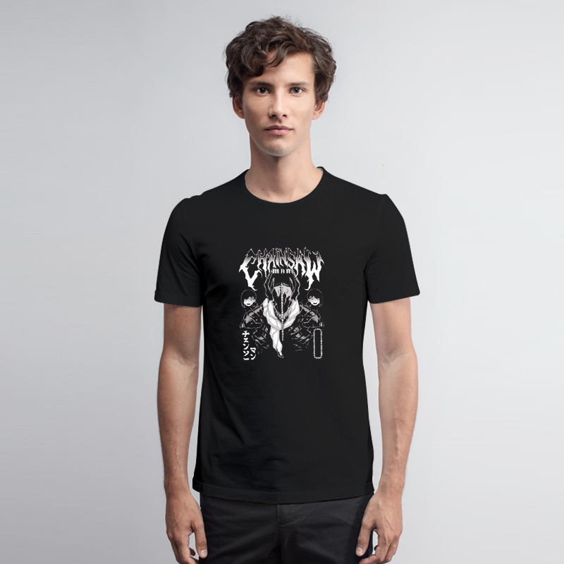 Chainsaw Man Metal Band T Shirt - Outfithype.com
